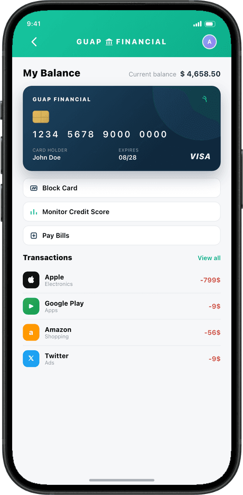 Guap Financial mockup 6