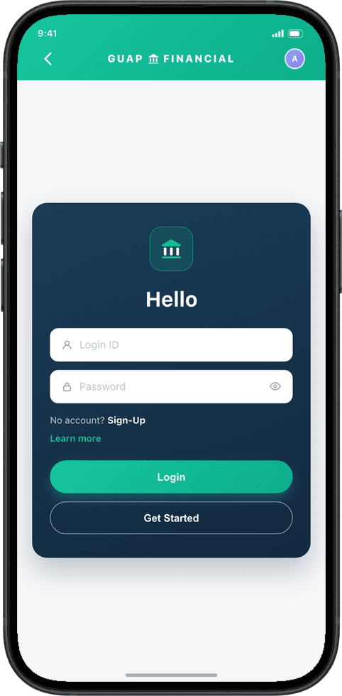 Guap Financial mockup 2