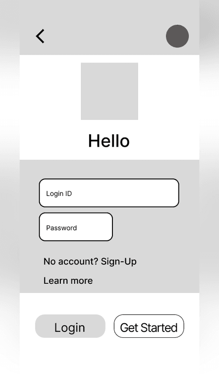 Guap Financial wireframe 2