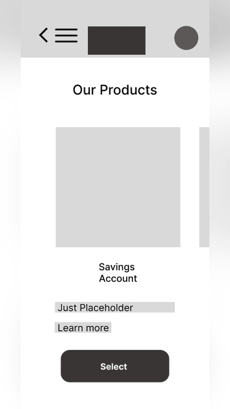 Guap Financial wireframe 5
