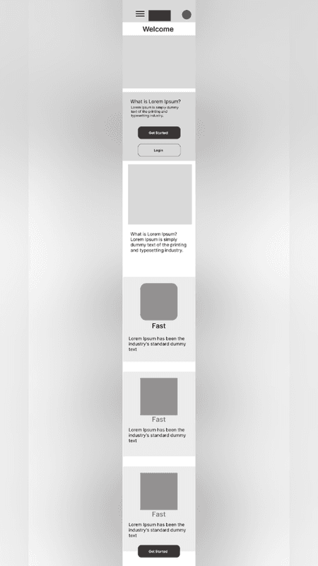 Guap Financial wireframe 1